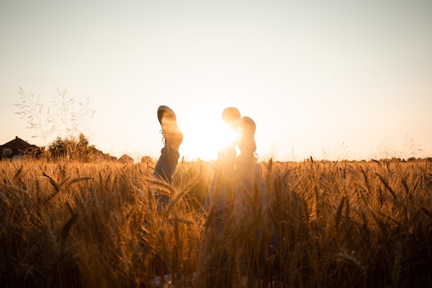 Carefree life of young couple in love