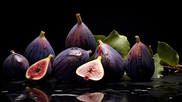 Carefully relish a handful of ripe and fragrant figs Ripe and aromatic fig goodness satisfying treat healthful snacking Crafted with precision Generated by AI