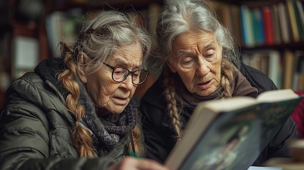 A Caregiver Assisting An Elderly Woman Writing illustration