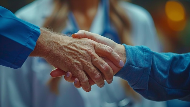 A Caregiver Providing Comforting Hand During wallpaper