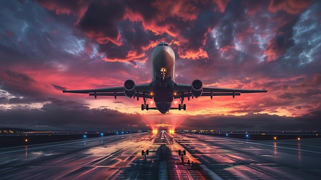 Cargo Plane Soaring Through Cloudy Sky Delivery Image