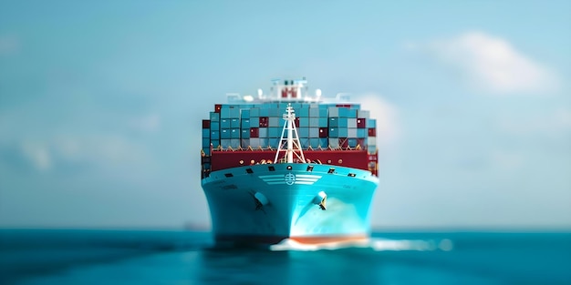 Cargo ships stranded at sea causing supply chain disruptions and empty shelves Concept Supply Chain Disruptions Cargo Ships Empty Shelves Stranded at Sea Global Trade