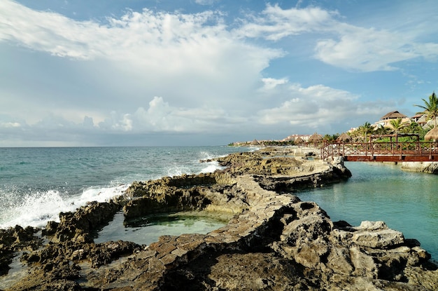 Caribbean Sea Rivera Maya coral coastline seashore sea viewx9