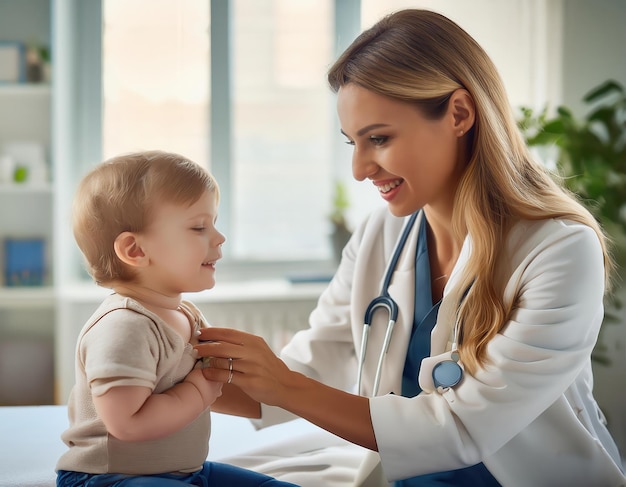 Photo caring for little lives pediatric doctors in action