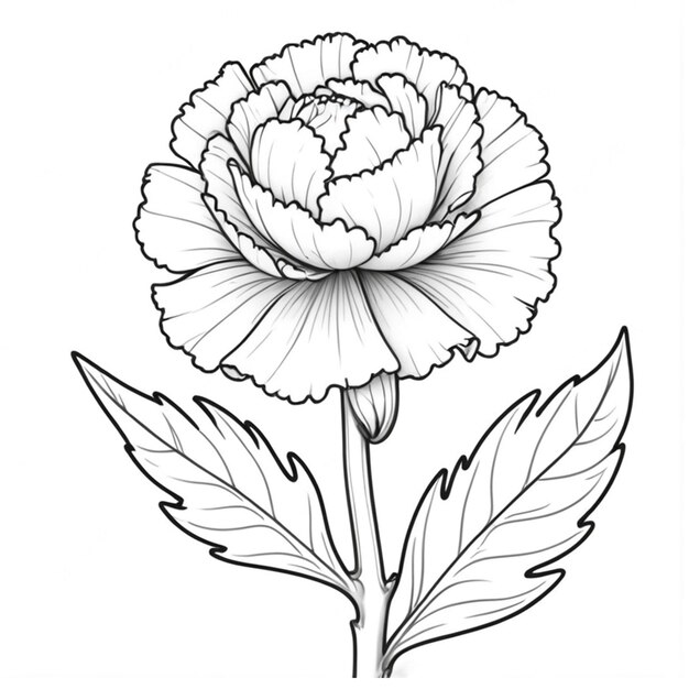 Carnation Coloring Pages