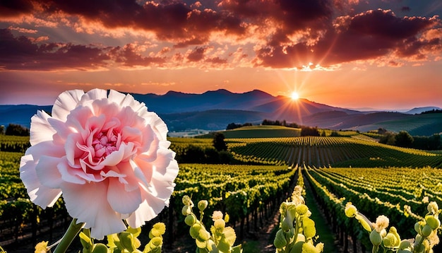 Carnation and Vineyards