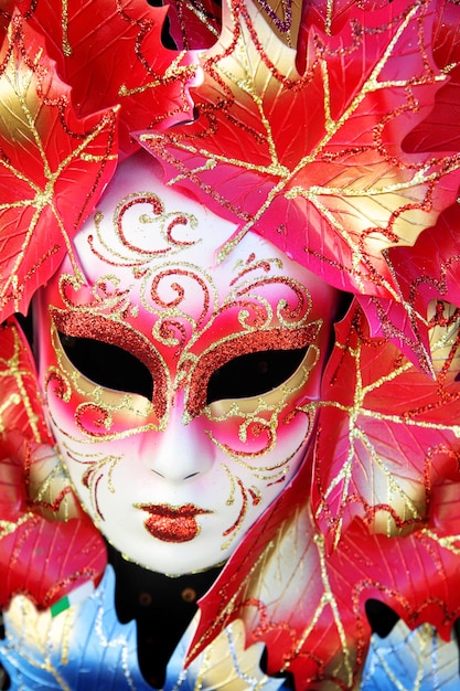 Carnival mask close-up, Venice