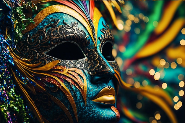 Carnival mask colorful