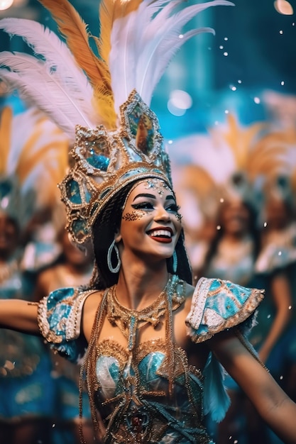 Carnival in Rio de Janeiro Brazil Generative AI