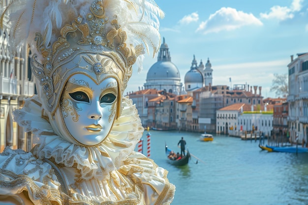 Photo carnival of venice in itali