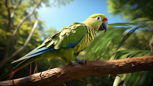 Carolina Parakeet bird in nature