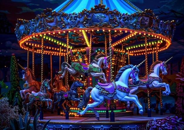 a carousel with the word quot horses on it quot