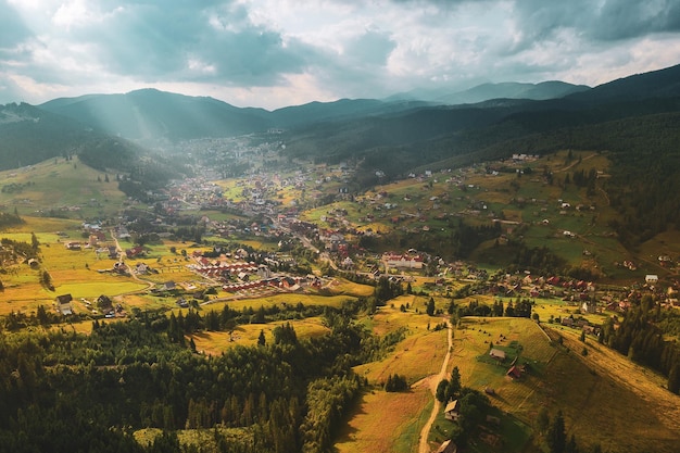 Carpathian mountain landscape