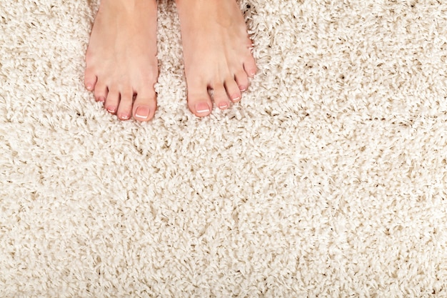 Carpet feet human feet girl female woman closeup