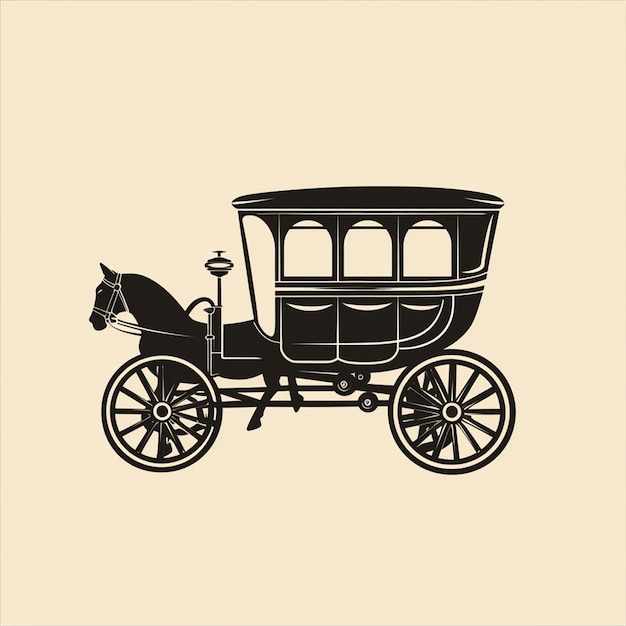 carriage vector logo isolated on background