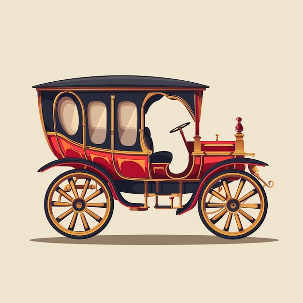 carriage vector logo isolated on background