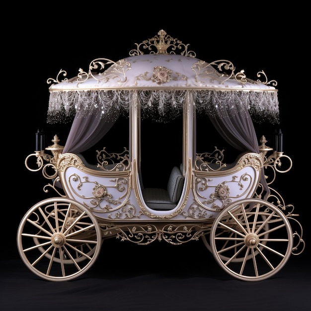 Photo a carriage with a carriage that says " the carriage is made by the company of the company. "