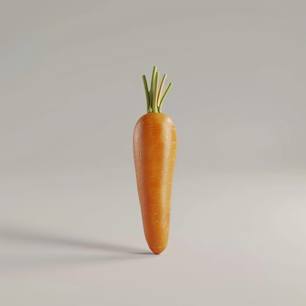 Carrot isolated on a white background 3d render illustration