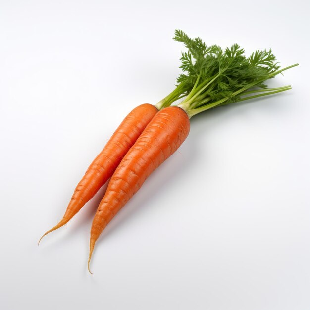 A carrot isolated on a white background