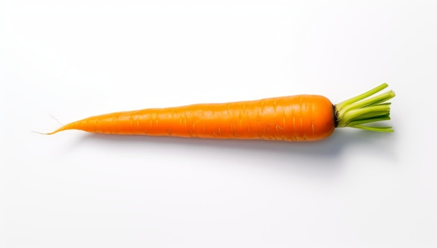 A carrot isolated on a white background