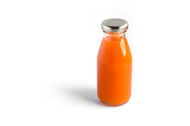 Carrot juice isolated