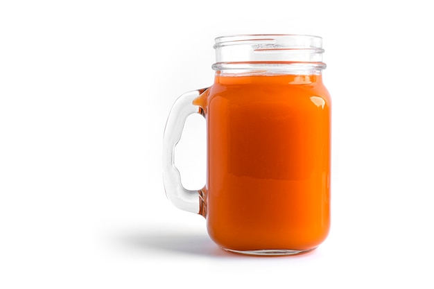 Carrot juice isolated    