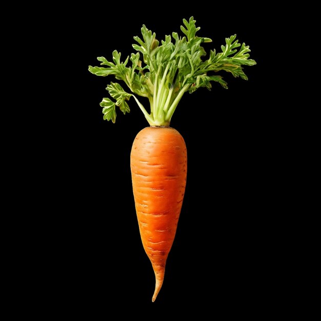 a carrot in orange and white