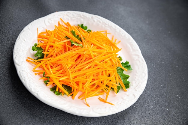 carrot salad vegetable food meal diet food snack on the table copy space food background rustic