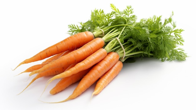 Carrot with leafs