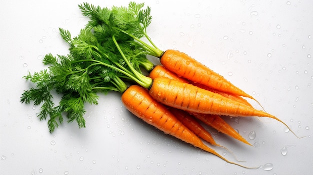 Carrot with leafs