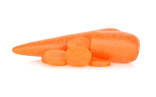 Carrots isolated on white background