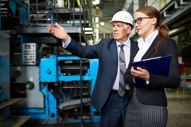 Carrying out Inspection at Plant