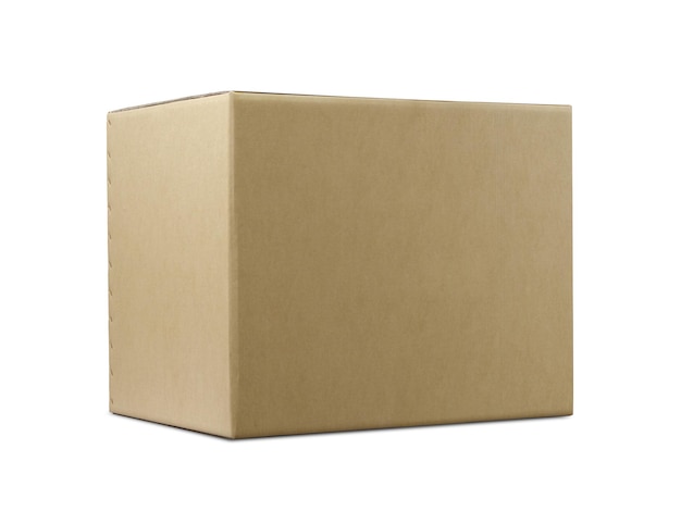 Carton box isolated on white background