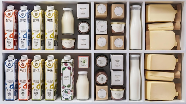 Carton and paper packages for dairy produce