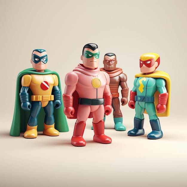 Cartoon Action Figures 3d