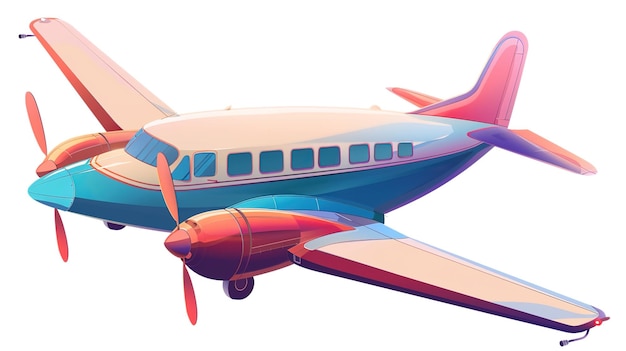 Photo cartoon airplane