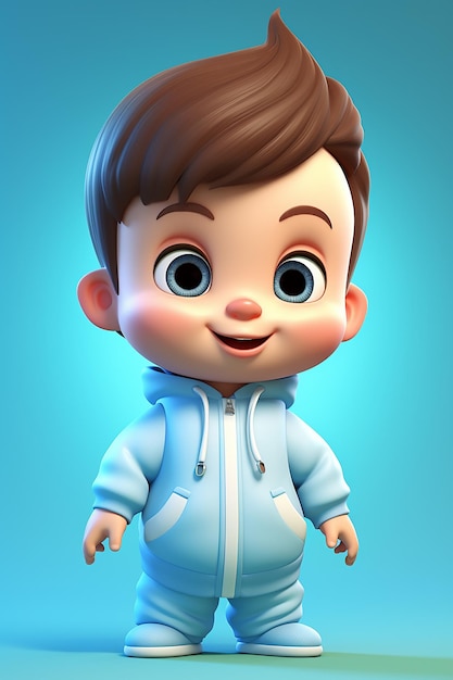 Cartoon BABY WOMAN 3d character