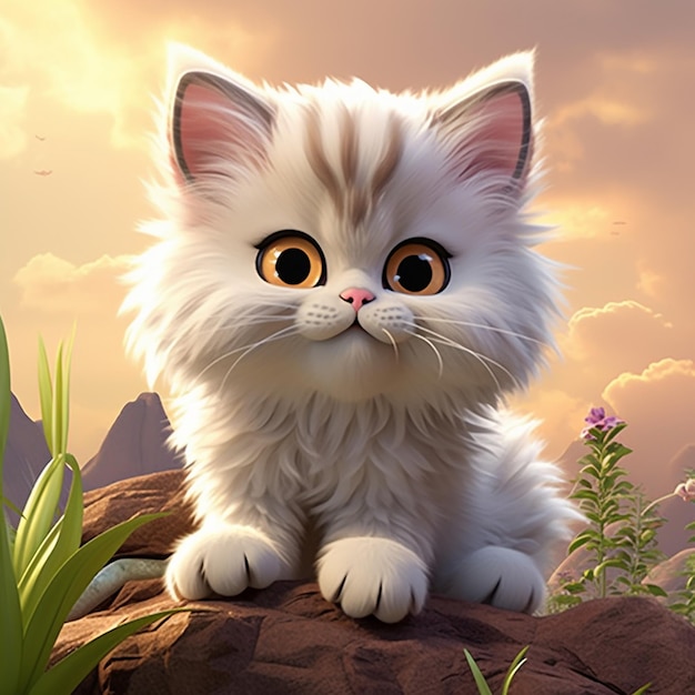 Cartoon cat 3D