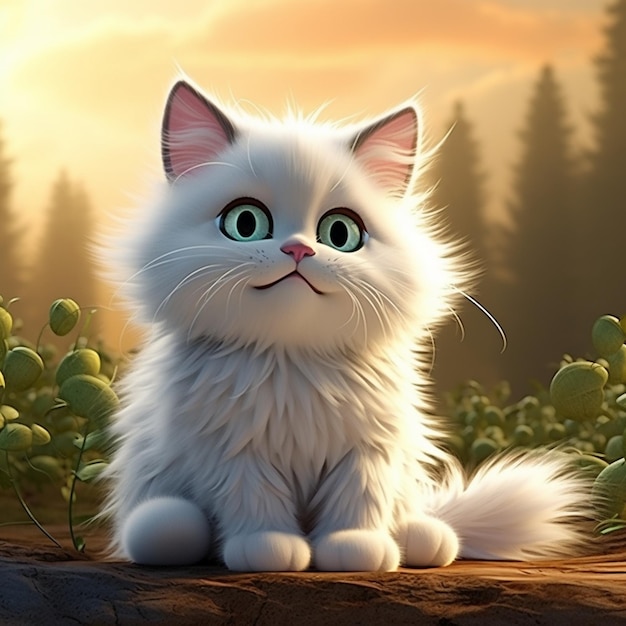 Cartoon cat 3D