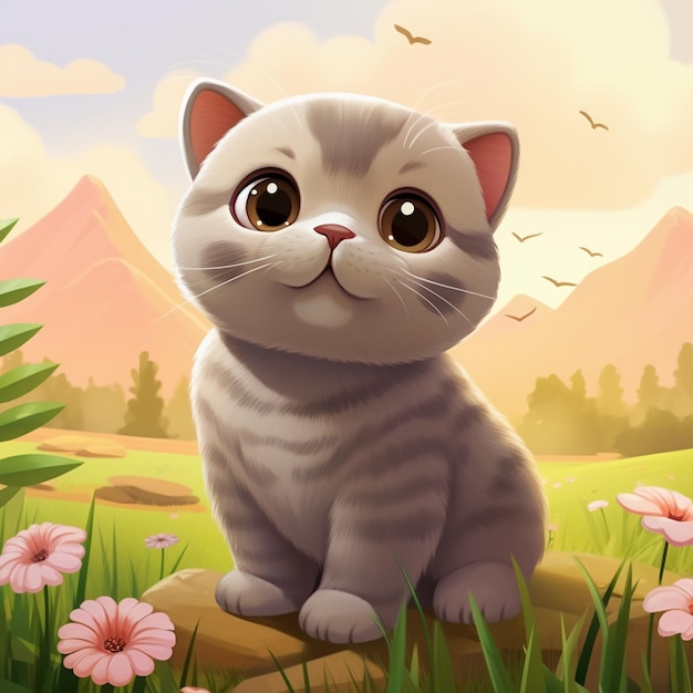 Cartoon cat 3D