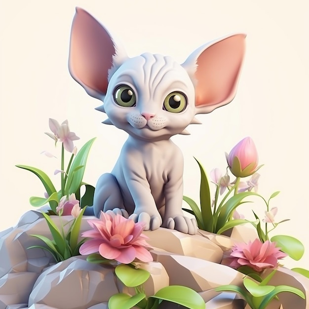 Cartoon cat 3D