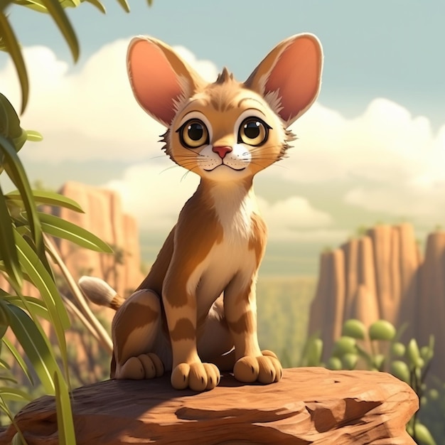 Cartoon cat 3D