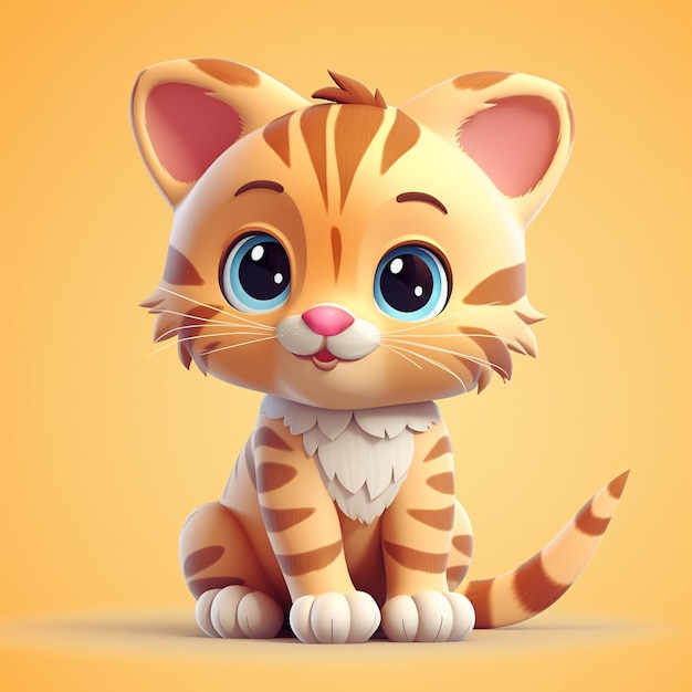 Cartoon cat 3D