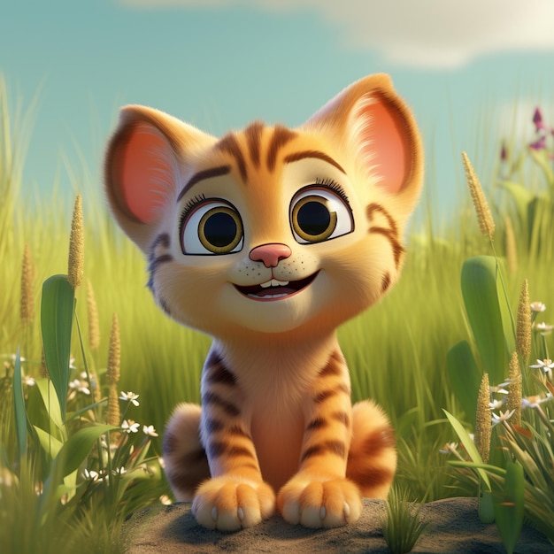 Cartoon cat 3D