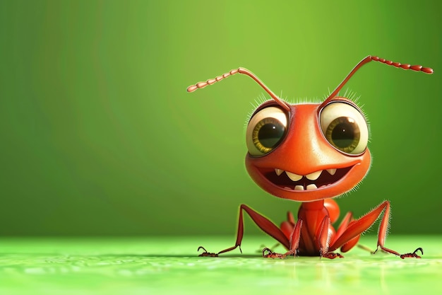 Photo a cartoon character of a bug