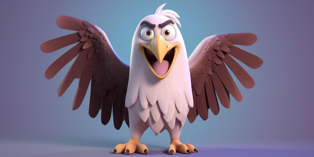 A cartoon character from the movie the angry birds movie