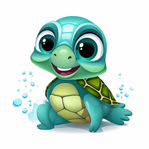 cartoon character of turtle