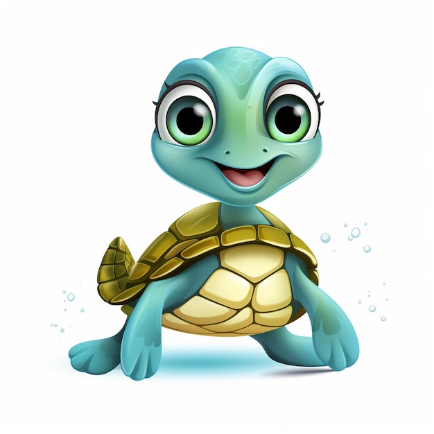 cartoon character of turtle