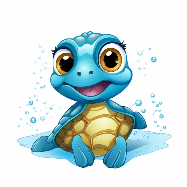 cartoon character of turtle