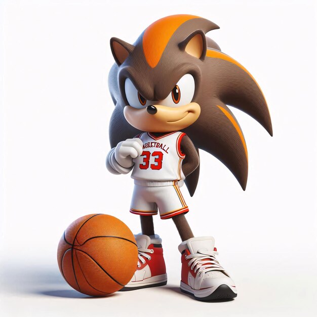 Photo a cartoon character with the number 35 on his jersey